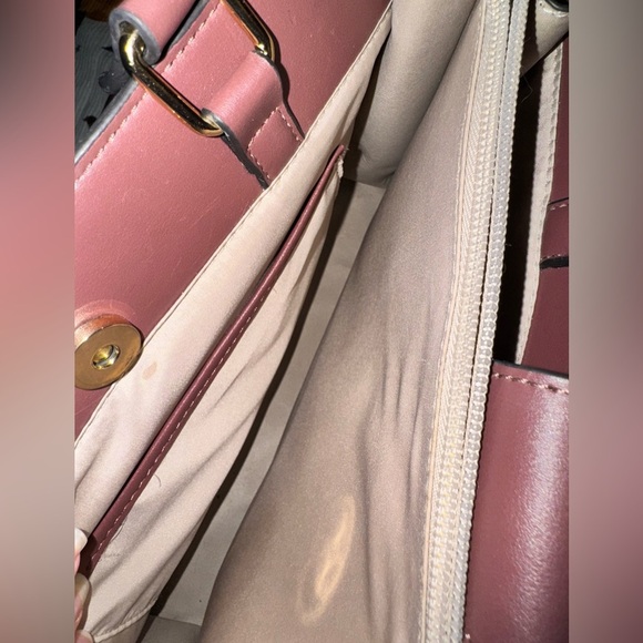 Nine West Burgundy and Cream Tote Bag - Picture 4 of 10